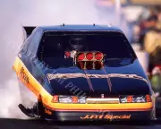 FUNNY CAR PHOTO NHRA DRAG RACING JOE PISANO MIKE DUNN POMONA 1987