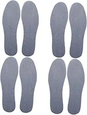 HAWILLOSCH 4 Pairs Insoles Pads Shoes Men Cushion Athletic Shoe Soles Men Foam Support Shoes for Men Heel Sport Arch Shock Absorption Feet Running Shoe Liners Charcoal