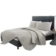 Silver 3 Piece Chic Embossed Comforter Set