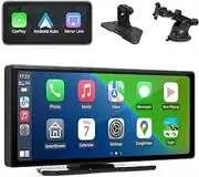 2025 9.26" Wireless Protable Carplay&Android auto,Portable Carplay Box Screen GPS Navigation for Car, Carplay Screen for Car with Bluetooth, AirPlay, AUX/FM, Siri for All Models