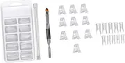 MERRYHAPY Professional 1 Set Nail Tips Clips Fake Nails Extension Kit Manicure Tool Set