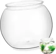 Alasum Transparent Fish Tank Multi Functional Decorative Aquarium for Betta and Goldfish Durable Pet Material for Home and Office Decor Stylish Desktop Flowerpot
