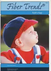 Fiber Trends Knitting Pattern CH-1 Kyle's Kap Baby Child Baseball Cap 3mo-4yrs