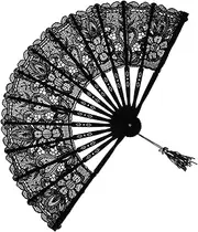 TEMPNAP Mesh Hand Fan Elegant Decorative Fan for Weddings Festivals and Cosplay Events for Dancing Props and Home Decor