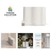 Cloud Bedside Humidifier, White Humidifier, 24 Hr Run Time, 602ft Coverage, L...