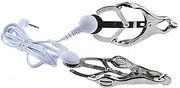 RTNPKLA SM sex nipple clamps, SM bondage clitoris/nipple/breast clamps, nipple clamps massager sex toy for women(White Weiß)