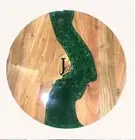 Round Epoxy Table Dining, sofa Live Edge Walnut Wood Table Custom Order