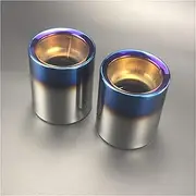 Exhaust Tail Pipe For Mini For Cooper R55 R56 R57 R58 R59 R60 R61 F54 F55 F56 F57 F60 2piece/lot Car Exhaust Tip Muffler Pipe Tail Rear Tube Cover Case Exhaust Tip(Blue 2piece)