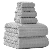 Oversized Bath Towels 40x80 Inches Extra Large Bath Bath sheets set-6PCS Grey