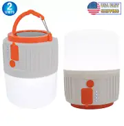 Solar Lantern w/ Hanging Hook Bright 5 Modes LED, Camping Light Lamp Waterproof