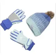 Hurley Beanie and Ski Gloves Set Insulated for Big Girls MINT CANDY L/XL