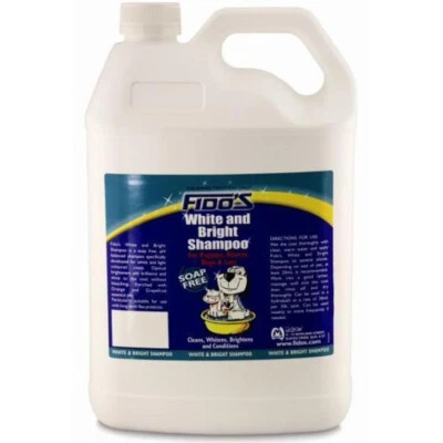 Fidos White & Bright Shampoo Soap Free for Dogs & Cats 5L