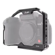 Camera Cage with NATO Rail Cold Shoe Mount for Panasonic LUMIX GH6 for Arca ARRI