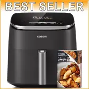6-Quart TurboBlaze Air Fryer - Compact, 9 Functions, Fast Cooking, Easy Cleanup