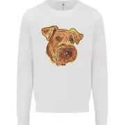 An Airedale Terrier Bingley Waterside Dog Kids Sweatshirt Jumper