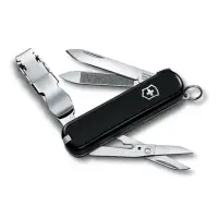 在飛比找momo購物網優惠-【VICTORINOX 瑞士維氏】迷你8用指甲剪 瑞士刀(黑