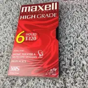 NEW Blank VHS Tape Maxell T120 video cassette 6 hours VHS High Grade