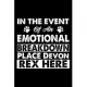 In The Event Emotional Breakdown Place Devon Rex Here: Cute Devon Rex Ruled Notebook, Great Accessories & Gift Idea for Devon Rex Owner & Lover.defaul