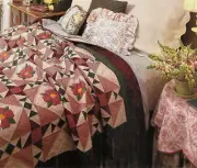 DOGWOOD STAR ----- APPLIQUE/ ROTARY CUT/BLOCK VINTAGE QUILT PATTERN