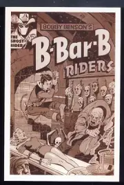 New Retro Postcard Vintage Comic Book Cover: B-Bar-B Riders, Bobby Benson's