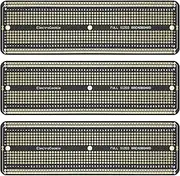 PCB Prototype Board Large Solderable Breadboard for Arduino and DIY Electronics Projects, Gold-Plated (3 Pack, Matte Black)