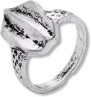 [Pidak] Metal Fantasy Rune Ring - Medieval Gothic Style - Mystical Accessory for Cosplay or Collection, Zinc, No Gemstone, Zinc, No Gemstone