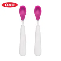 在飛比找蝦皮商城優惠-OXO tot 矽膠湯匙組 學習餐具 嬰兒餐具 莓果粉