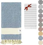 Beach Towel Set - Soft, Lightweight, Quick-Drying Turkish Towels for Bath, Beach, Pool, Spa, Gym, and Yoga - 94x180cm Beach Towel and 40x100cm Hand Towel
