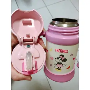 膳魔師 Thermos 迪士尼 Disney  米妮 不銹鋼兒童水壺 雙耳學習杯250ml 二手