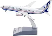 Pre-Built Model Aircraft 16CM Scale Civilian Aircraft Model 1/200 for Boeing B737-700 N1791B N737X Highly Detailed Airliner Model Airplane Miniature Airplane Model(N737X)