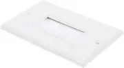 KONTONTY Brush Panel Wall Cord Cable Brush Plate Pass Through for Wires Cable Management for Coaxial Pass Through Insert for Wires Cable Pass Through Cable Outlet Cover Plate White Abs