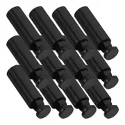 12pcs Metal Cord End Caps For Hoodies Pants And Drawstrings Zinc Alloy Shoelace Tips Metal Aglets Cord Locks Fasteners Black 2.00X0.70X0.70CM