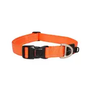 Rogz Orange X-Large 25mm Wide x 43cm to 70cm Classic Utility Collar for Dogs & Puppies