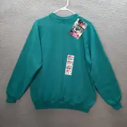 Vintage Hanes Her Way Sweater Womens Extra Large Blue Sweatshirt 1990s Y2K Retro