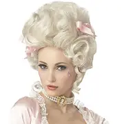 Roaring 20S Wig Cosplay Wig Synthetic Wig Cosplay Wig Marie Antoinette Curly Curly 18Th Century Wig Medium Length White Synthetic Hair Women's California s Wh