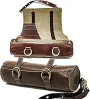 MstrSktch Leather Art Paint Brush Case for Plein Air Outdoor Easel or Artist Tripod Orgainzer - Protect Acrylic Oil Watercolor Paintbrushes