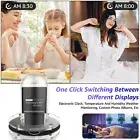Digital Alarm Clock with LCD Display USB Powered WI-FI Digital Clock·-·