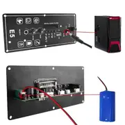 Bluetooth Audio 15W Amplifier Board with FM BT Audio Portable Speaker 5V Karaoke Power Amplifier Board MP3 Amplifier Black
