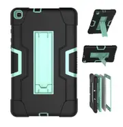 MCC Stylish Shockproof Samsung Galaxy Tab A 2019 8.0" Case Cover T290 T295 [Black+Light Blue]