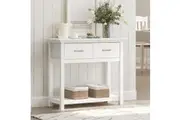 Cosmoliving Ashford White Sofa Tables 2- Drawer Console Table