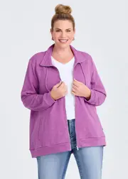 [Taking Shape] Taking Shape Funnel Neck Active Jacket Size 16 in Orchid, Cotton - Plus Size Women's Clothing Orchid