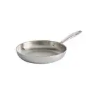 Tri-Ply Clad Stainless Steel 10-Inch Frying Pan Induction-Ready Skillet Dishwash
