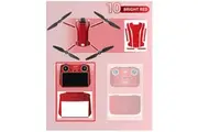Sunnylife Skin Sticker for Mini 3 (Drone+DJI RC Remote) Bright Red