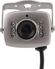 Kafuty Mini 6 LED Box Camera CCTV Security Camera Night Vision Digital Video Camera PAL/NTSC High Sensitivity Camera with Removable Mounting Bracket and Lens Cap(PAL)