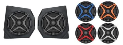 SSV Works Front Speaker Pods With White Grilles For Can-Am Defender HD10 18-22