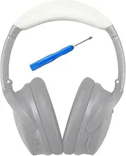AHG QC35 ii Headband / QC35 Headband pad Cushion kit. Compatible w/Bose QuietComfort 35 ii / QC35 Headphones (White). Premium Headband Design | Seamless DIY Assembly | Superior Comfort and Durability