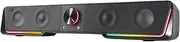 Speedlink Gravity RGB Stereo Soundbar - Speaker with Bluetooth Connection for Smartphone/Tablet - RGB Lighting - Headphone and Microphone Jack - Black