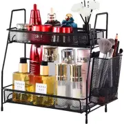 2-Tier Bathroom Countertop Organizer, Spice Rack & Skincare Storage Solution