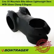 Bontrager Line 35 Mountain Bike 60mm Lightweight Stem MTB 35mm Clamp 0 Degree