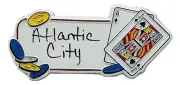Atlantic City New Jersey Ace and Jack of Spades Fridge Magnet